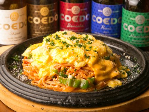 有機100%トマトのチーズオムナポリタン焼きそば