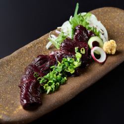 鶏レバねぎまみれ
