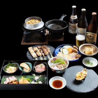 Party Course: Seared misuji/Oyster gratin/Yakiniku chicken etc. ■120 minutes all-you-can-drink, 13 dishes in total, 8,500 yen (tax included)■