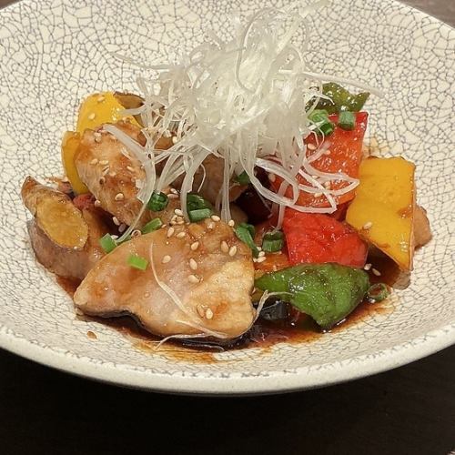 彩野菜のバルサミコ酢豚