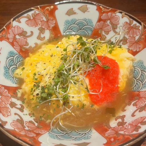 Drinkable omelet and mentaiko