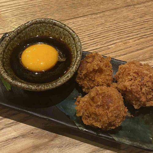 Deep-fried chicken dumplings