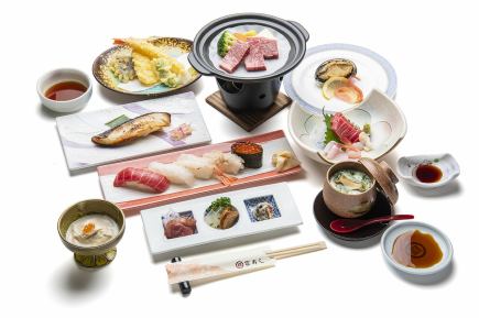 【特撰寿司会席】　料理のみ9品6500円