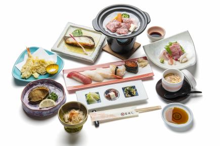 【特撰寿司会席】　料理のみ9品6500円