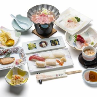 【花見御膳】　料理9品のみ5000円