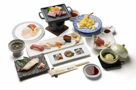 [Special Sushi Kaiseki Course] 9 dishes (food only) 6500 yen