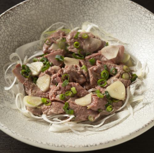 Extremely tender chicken liver sashimi