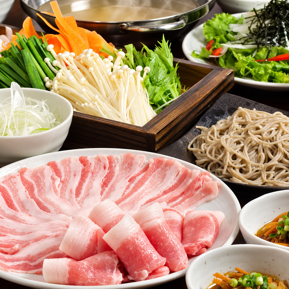 西武新宿駅徒歩4分。創作居酒屋【日日】こだわりのそばとしゃぶしゃぶをぜひ一度！