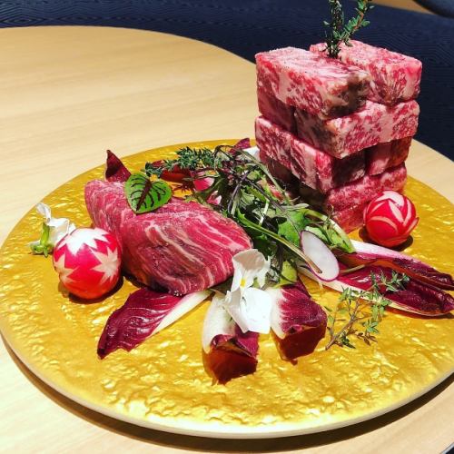 お誕生日に大好評！肉ケーキ♪