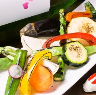 信州当地蔬菜10种烤蔬菜沙拉