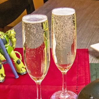 ★12月24・25日限定★乾杯スパークリング付きパーティープラン【5500円】2.5H飲放付＜全11品＞