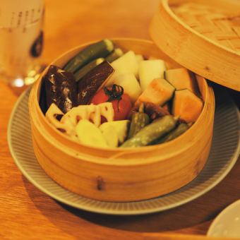 せいろ蒸し野菜(八種)