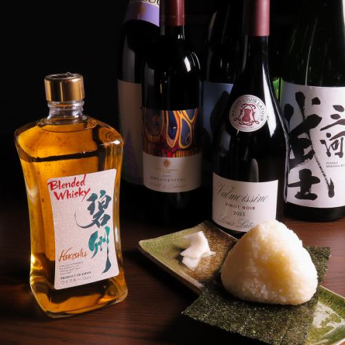 厳選したお酒と料理を堪能