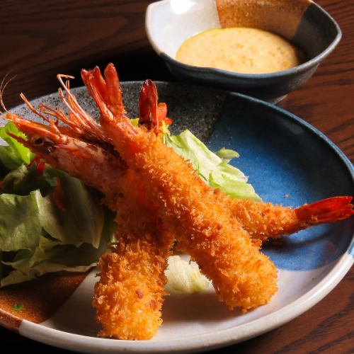 【ボリューム満点◎】長年試行錯誤を重ねて生まれた、プリプリの食感と旨みが楽しめる「エビフライ」