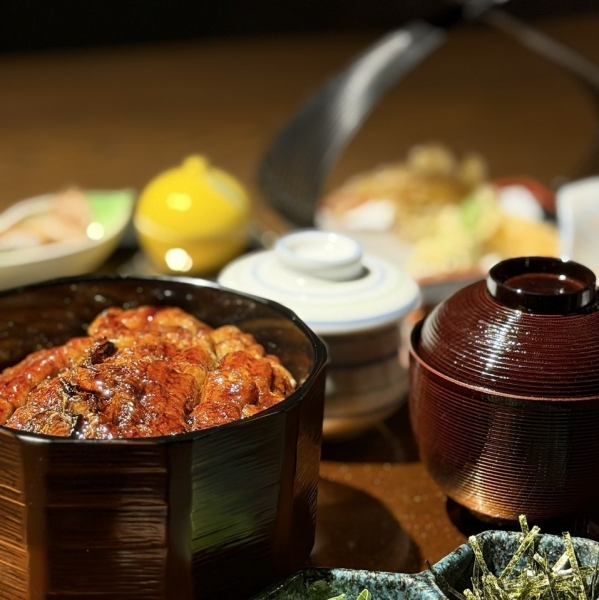 【ランチ限定】三河一色産うなぎと秘伝タレ◎天ぷらなどをお得に楽しもう♪「鰻ランチ　ひつまぶし上」