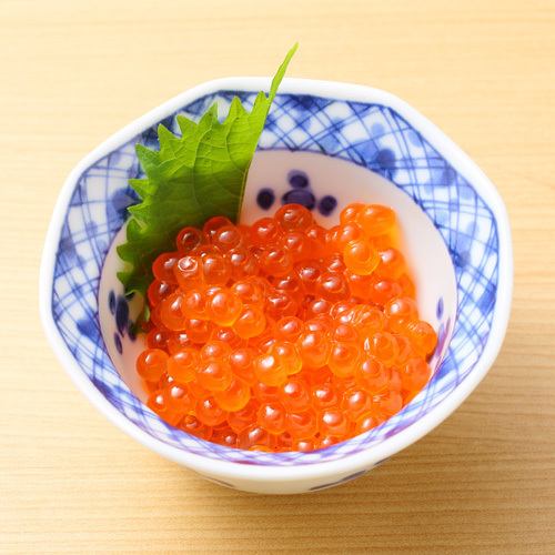 堺農場的玉米蛋 / 山葵味噌 / 醬醃鮭魚子 / 南高梅