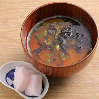 Pickles and miso soup set (for 1 person)