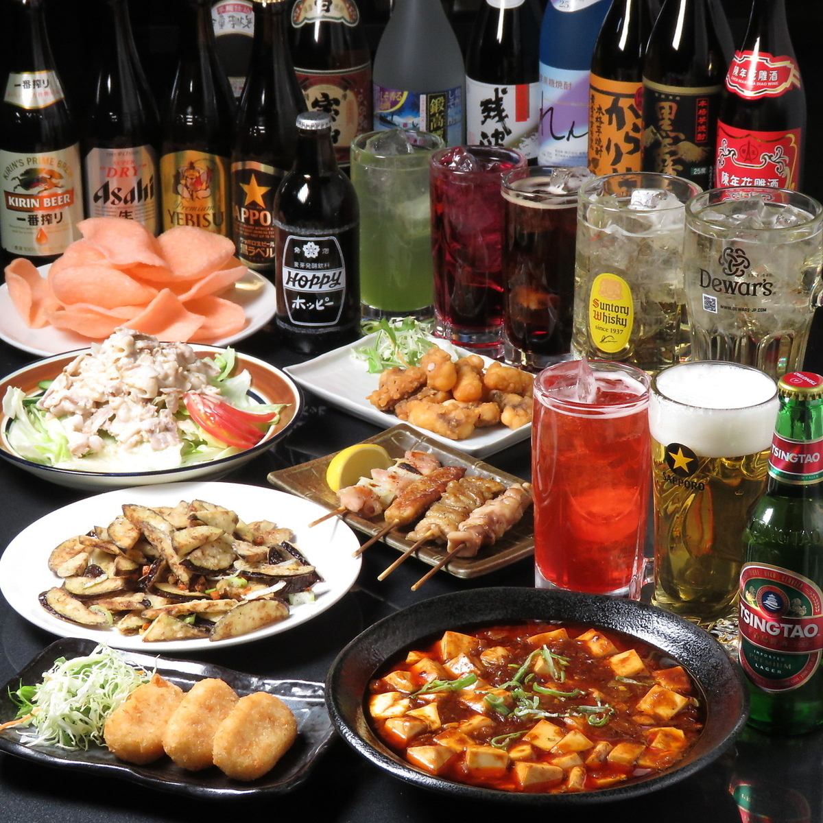 [Applicable to all menus!] All-you-can-eat and drink course available!