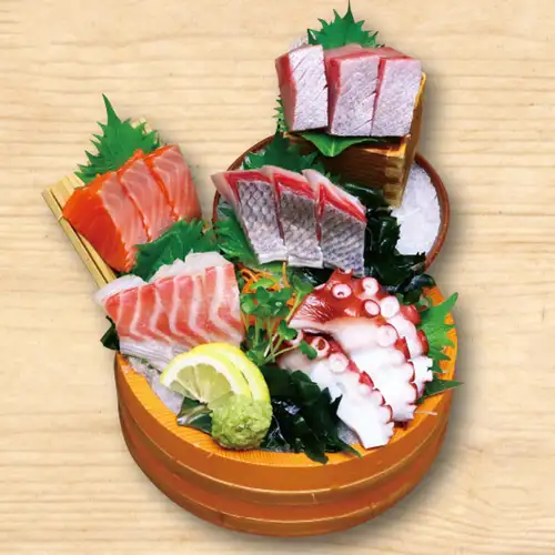 【鮮魚造り盛り合わせ】刺身5種盛り（1人前）