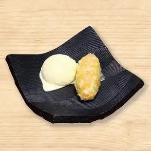 スイートポテト天バニラアイス添え