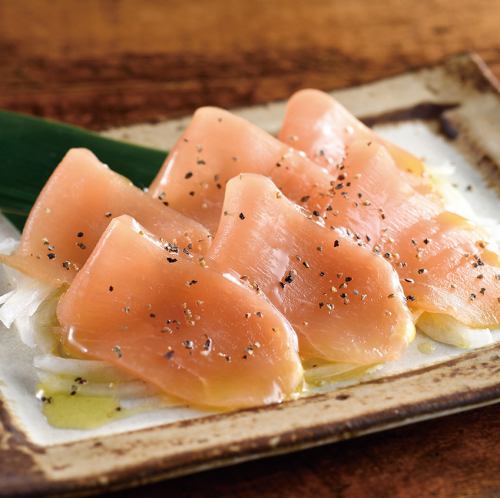 Raw ham made from chicken raised in Kagoshima Prefecture