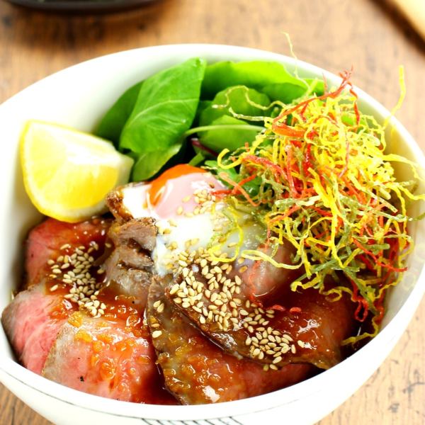 ◆Sendai Beef Roast Beef Don ~Zao eggs served with soft-boiled egg~