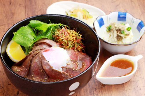 Sendai Beef Roast Beef Don ~Zao eggs served with hot egg~