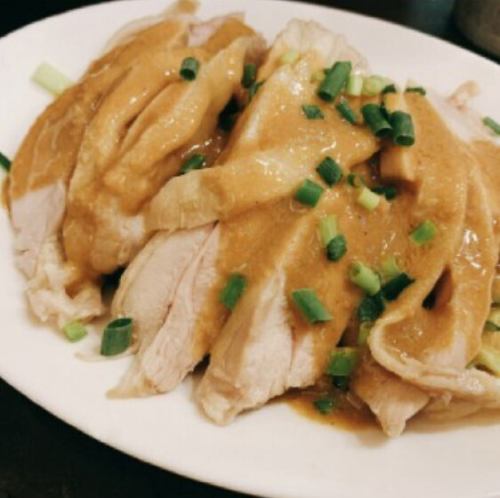 バンバンジー/蒸し鶏の特製葱ソース/よだれ鶏