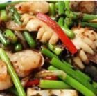 해물 바질 매운 소스 볶음 / 가리비 갈매기