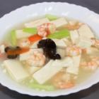 새우와 두부 소금 볶음 / 해물과 유바 소금 볶음