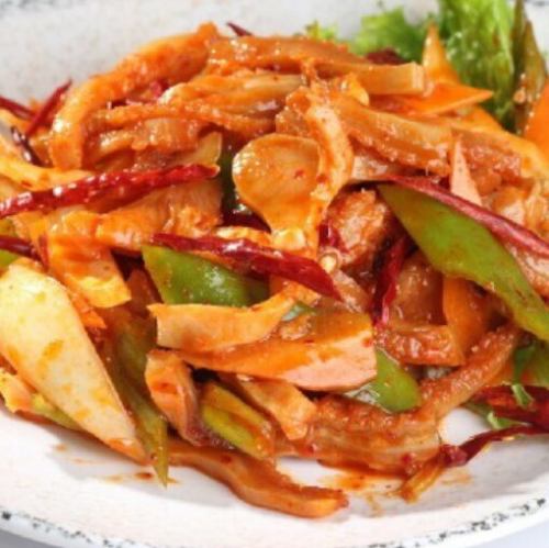 ハチノス辛口炒め/ハチノスのオイスターソース炒め