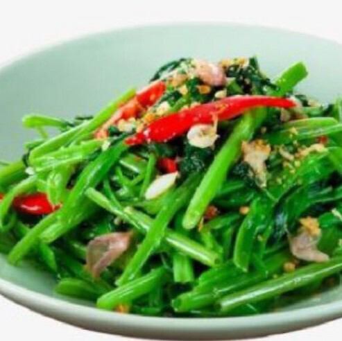 ニンニク空心菜炒め