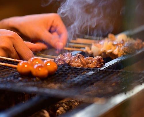 復活。ぶた家の串焼き。