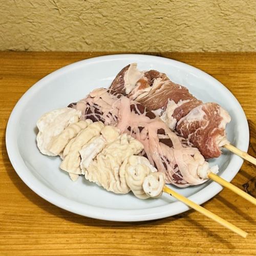 もつ焼き3本セット