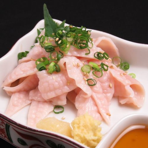 Delicious Motsu Sashimi Made with Fresh Motsu