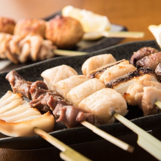 紀州備長炭で焼き上げたこだわりの串をご堪能ください♪
