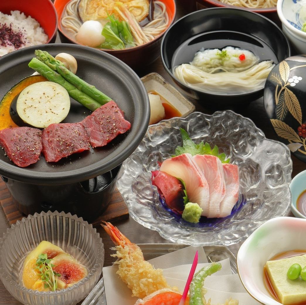創業　１９２９年　「黄綬褒章」受章店　本格手打ちそば　と　蕎麦料理