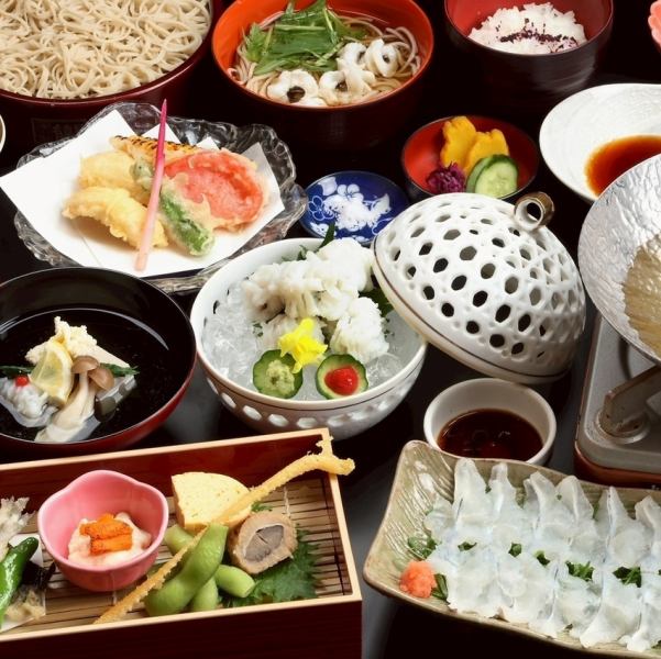 初夏の味覚 京蕎麦懐石『極み』 全8品6980円(税込)