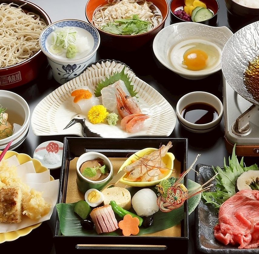 創業　１９２９年　「黄綬褒章」受章店　本格手打ちそば　と　蕎麦料理