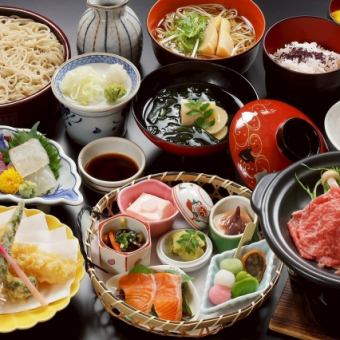 季節の京蕎麦懐石『春うらら』 全8品 4580円(税込)