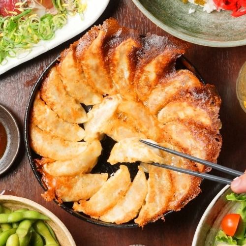 Authentic Iron Pot Gyoza from a Specialty Store