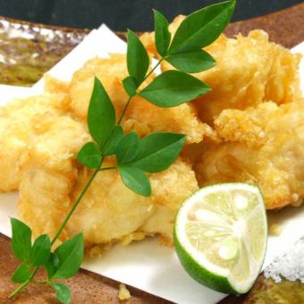 Chicken tempura / mozuku tempura / crab stick tempura