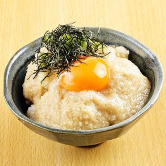 九州醤油のとろろ月見ごはん