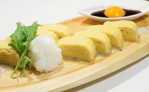 Rolled eggs made by a Japanese craftsman