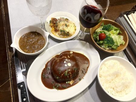 ハンブルグステーキ定食