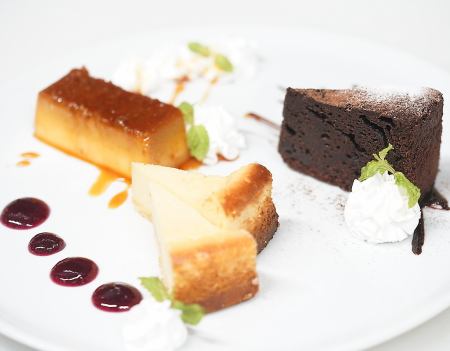 デザート3種盛り合わせ