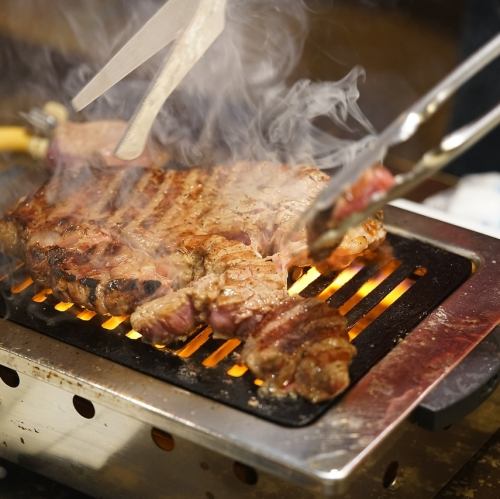 [All-you-can-eat steak] Enjoy to your heart's content!