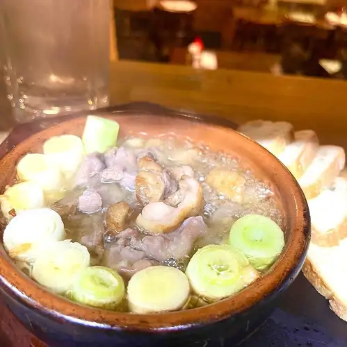 京鴨のネギ塩焼きアヒージョ仕立て