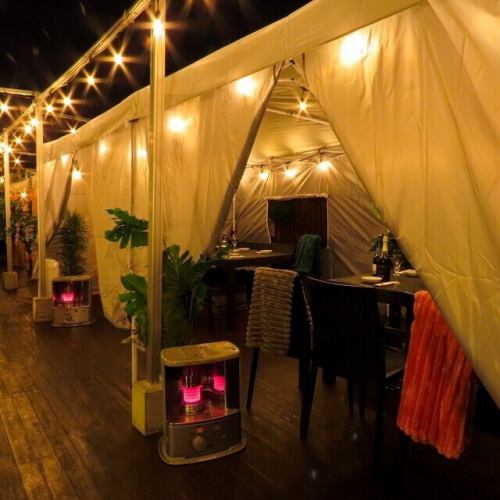 開放的屋上テラスでBBQ♪