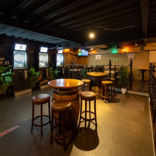 【屋内プラン！2次会にもおすすめ】2H飲み放題◎ダーツ遊び放題5品コース